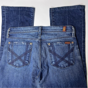 Seven For All Mankind Mia Bootcut Dark Wash‎ Mid Rise Jeans Size 29